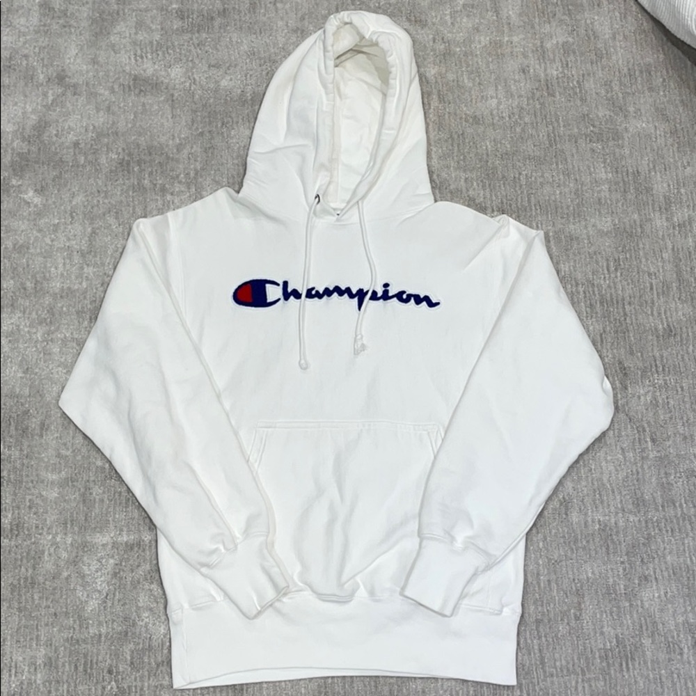 Brand new white champion hoodie